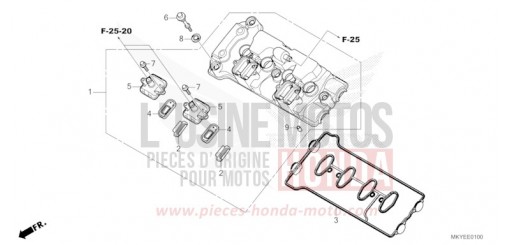 COUVERCLE DE CULASSE CB650RACR de 2024
